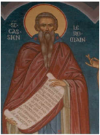 fresco of St. John Cassian the Roman